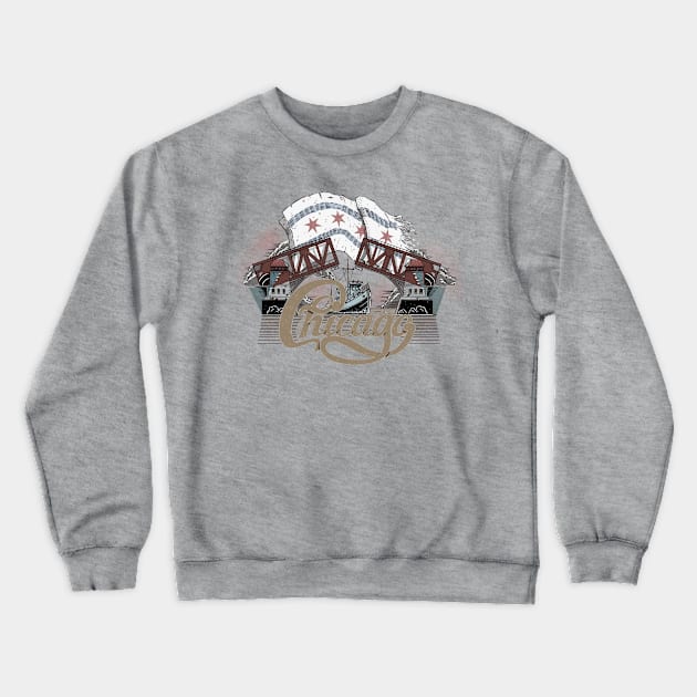 Chicago (color version) Crewneck Sweatshirt by pakowacz